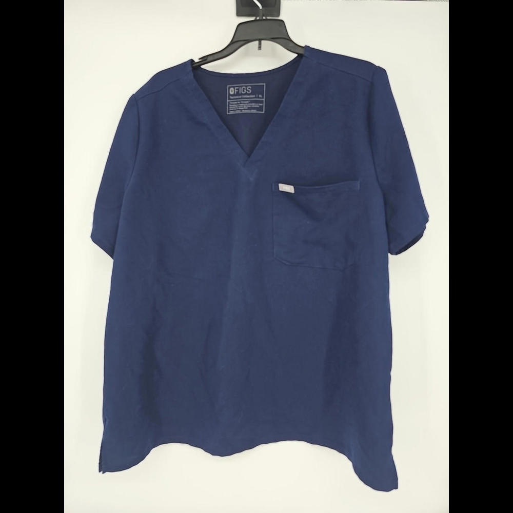 FIGS Catarina Scrub Top XL Classic Fit  One‎ Pocket Women FW1000 Navy